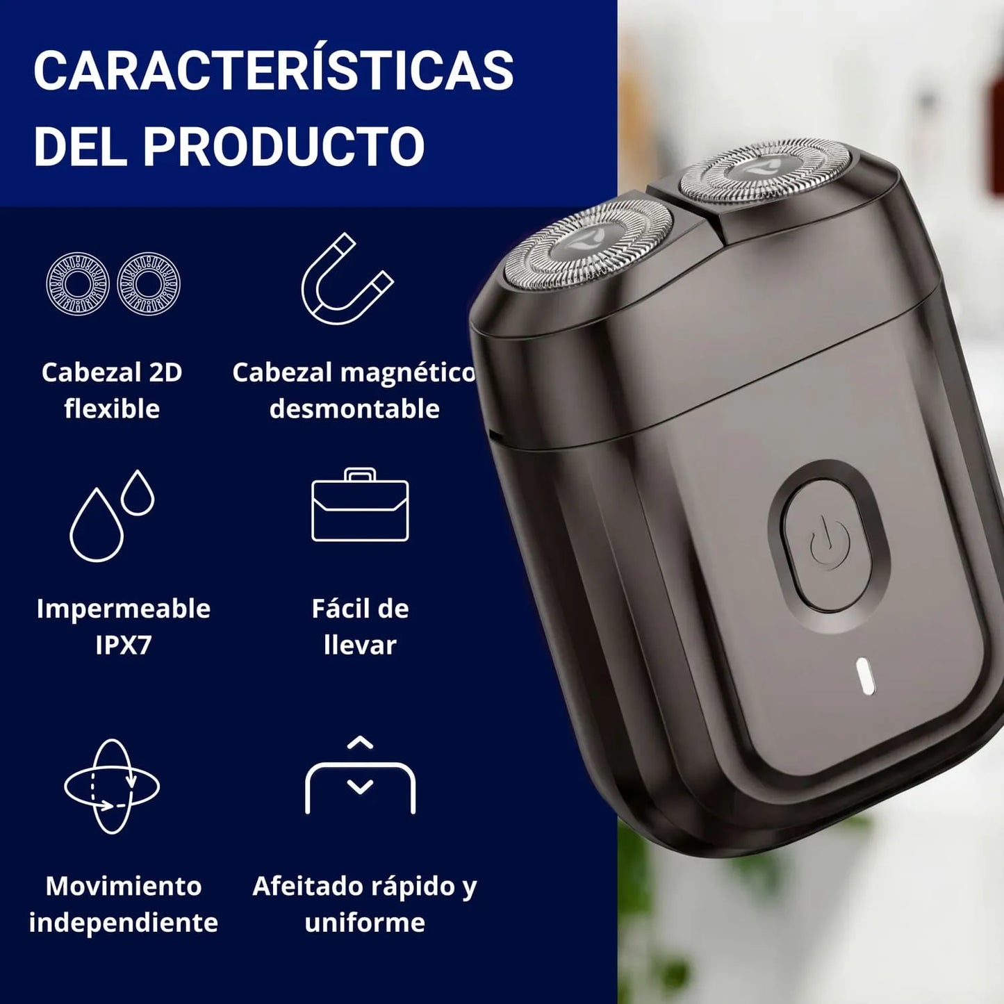 Leizor ProShave dual smart compact afeitadora eléctrica