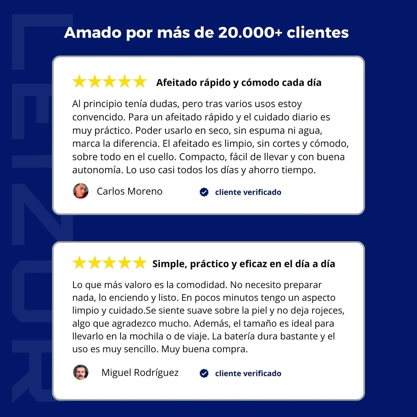 Leizor ProShave dual smart compact afeitadora eléctrica