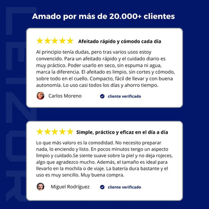 Leizor ProShave dual smart compact afeitadora eléctrica